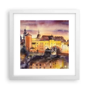 Plakat w białej ramie - Historia i baśń - 30x30 cm