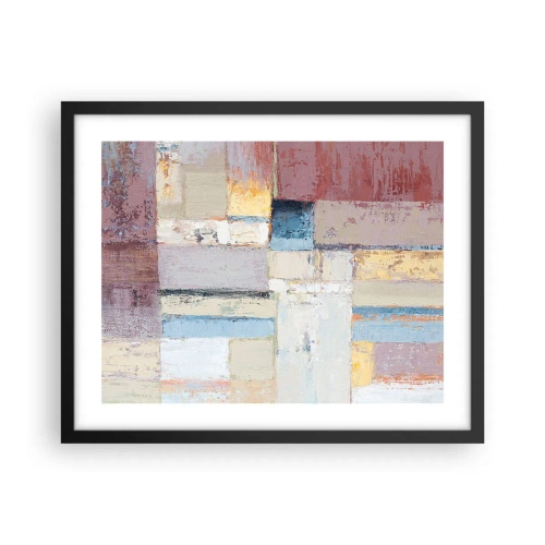 Plakat w czarnej ramie - Spokój geometrii - 50x40 cm