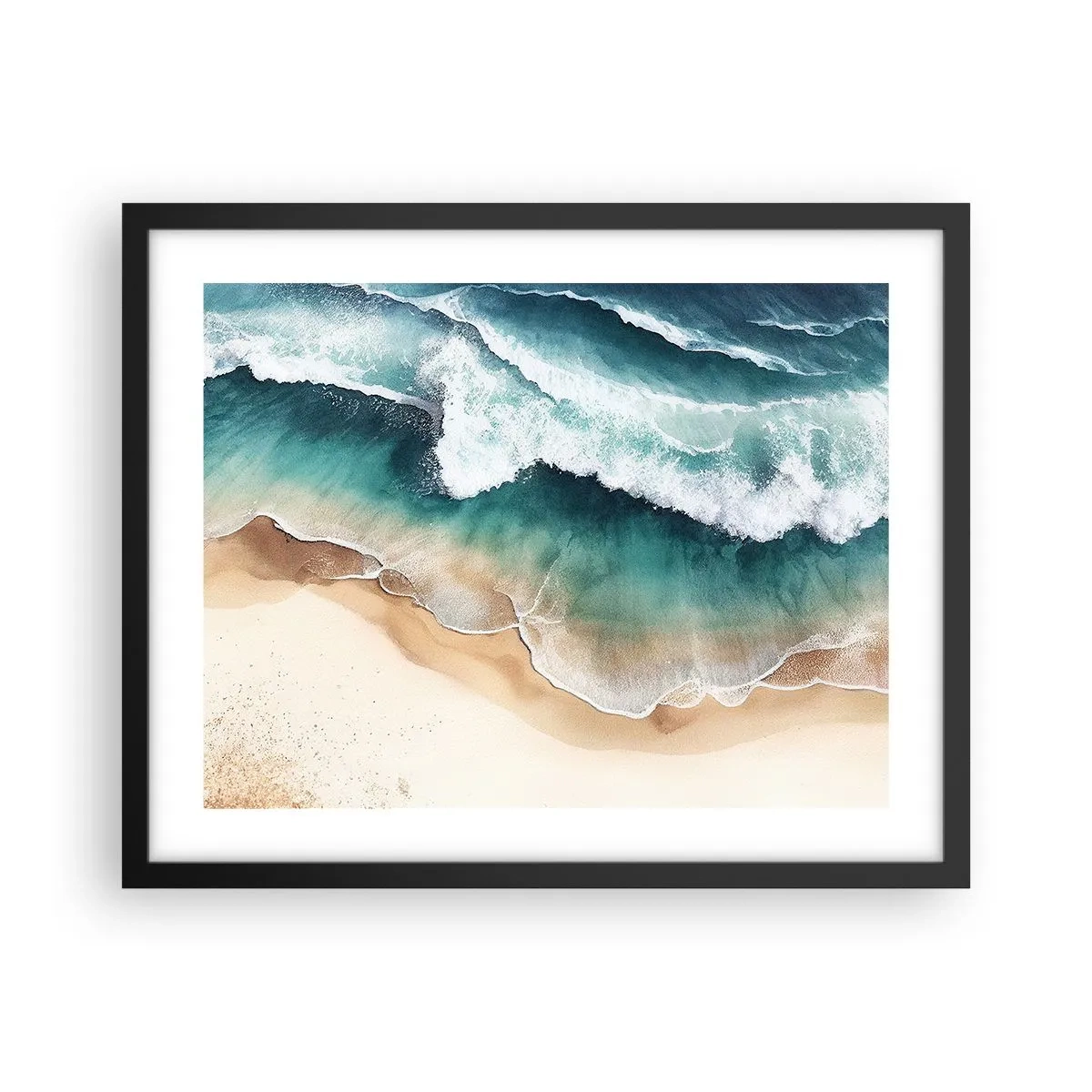 Plakat w czarnej ramie - Odwieczne spotkanie - 50x40 cm