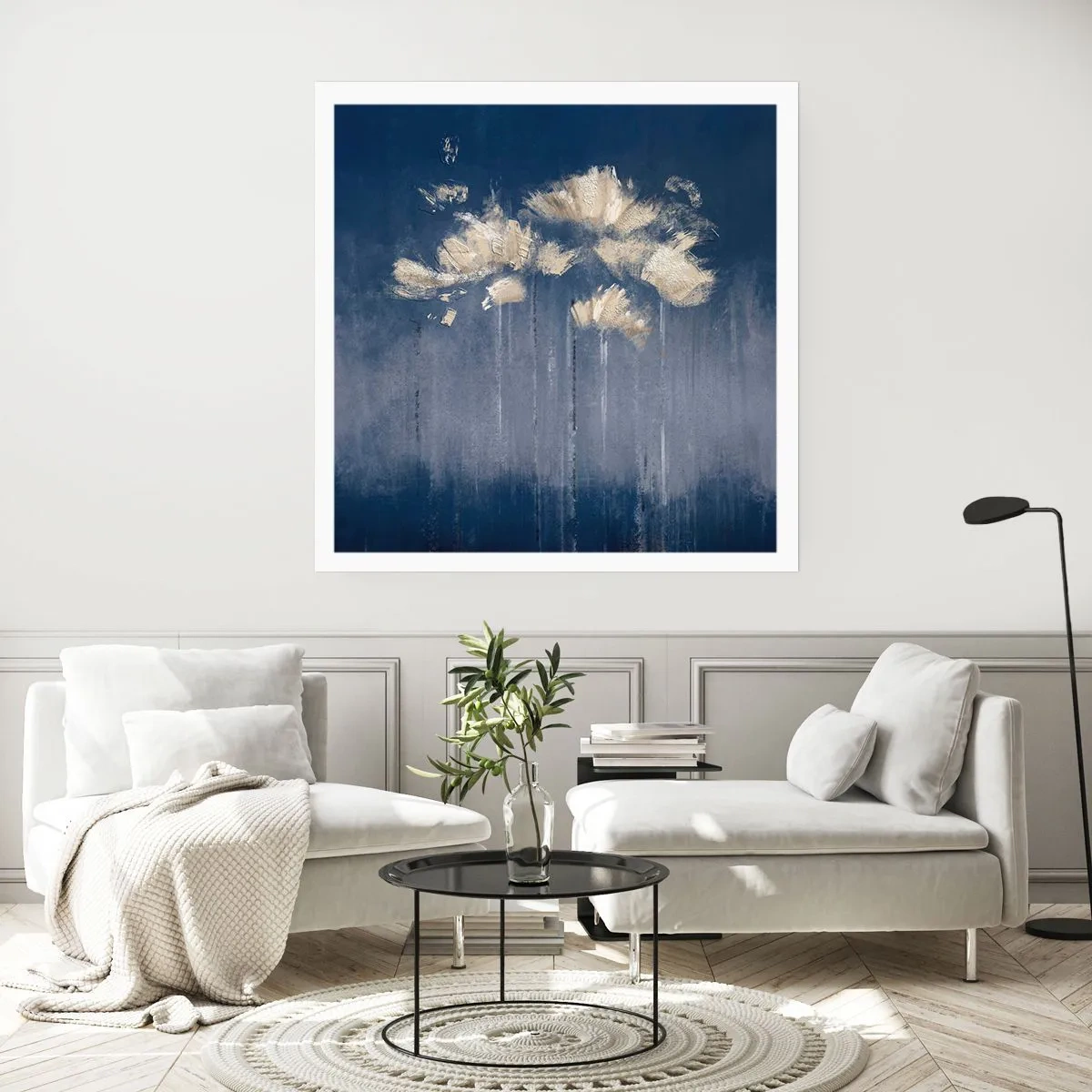 Plakat - Jak płatki na wietrze - 40x40 cm