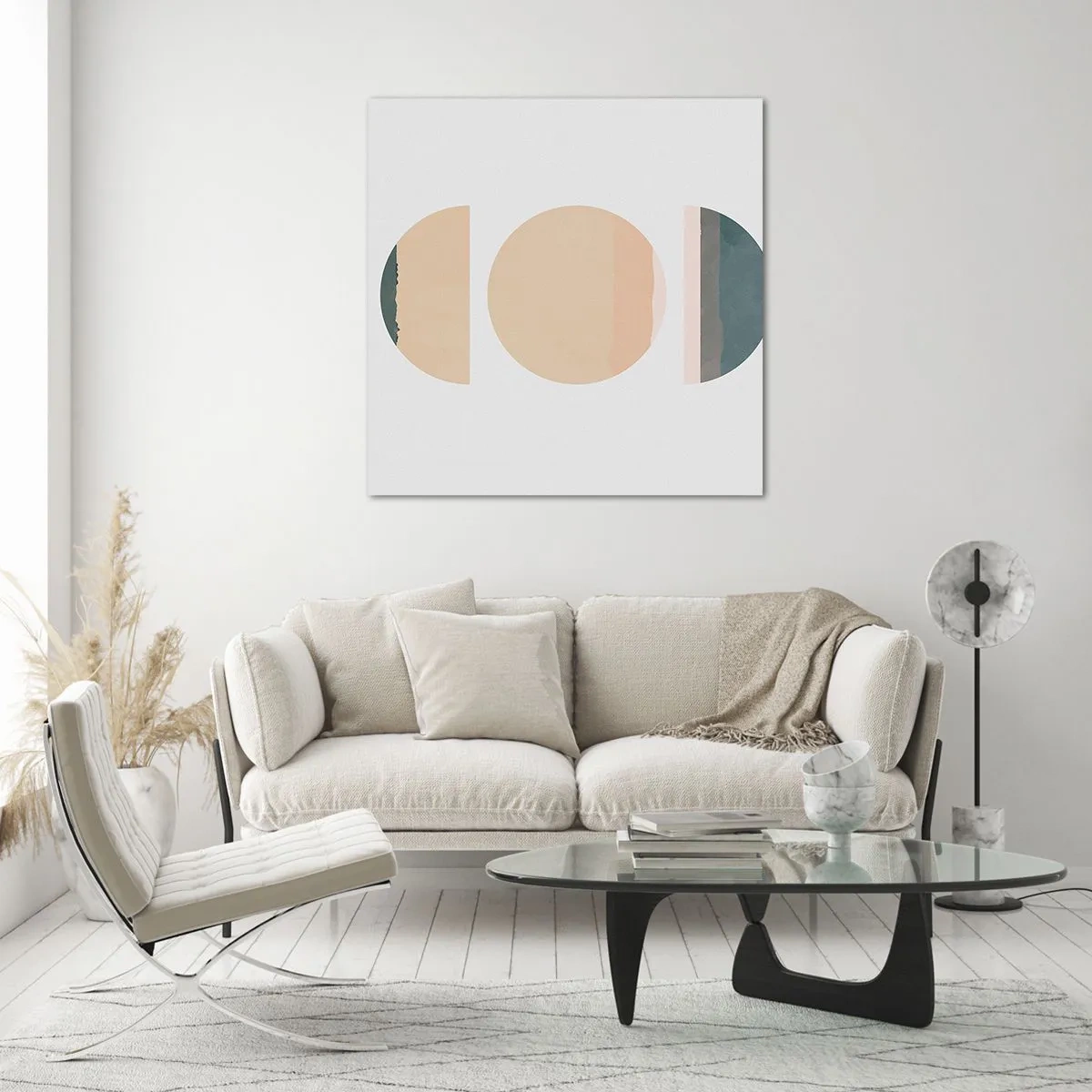 Obraz na szkle - Koło za kołem - 40x40 cm