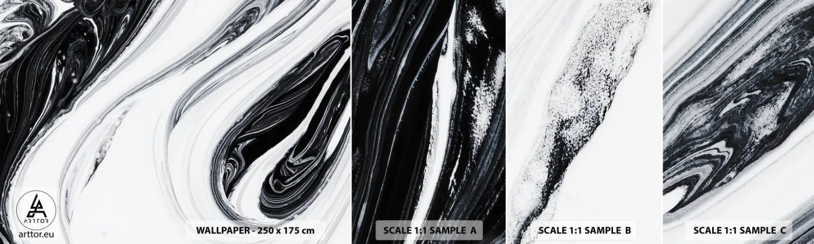 Fototapeta Próbka Samoprzylepna Deluxe Sticker - Połączenie przeciwieństw - Farba, Sztuka, Nowoczesna - 100x30 cm