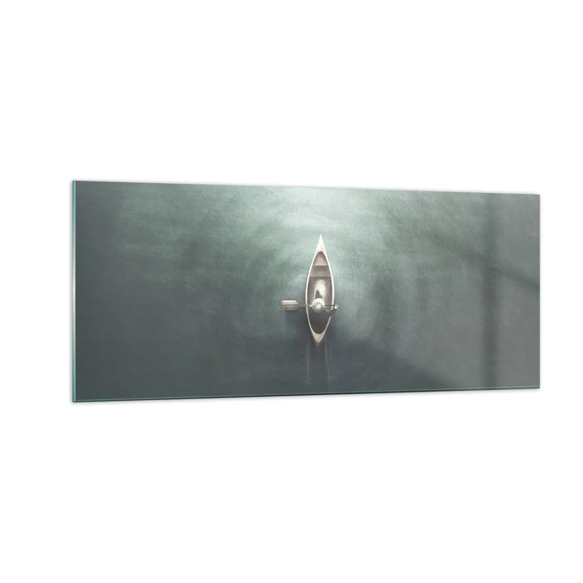 Obraz na szkle - Przez księżycowe jezioro - 100x40 cm