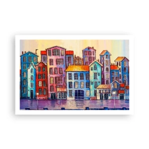 Plakat - Miasto jak z bajki - 91x61 cm
