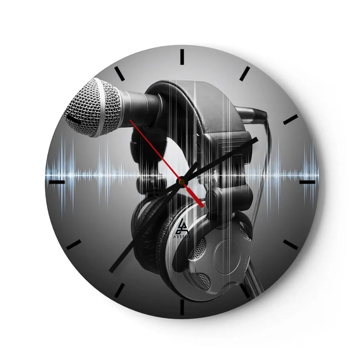 Zegar ścienny - Jeszcze słychać śpiew - 40x40 cm