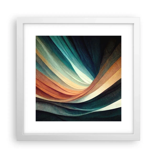 Plakat w białej ramie - Utkane z barw - 30x30 cm