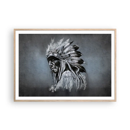 Plakat w ramie jasny dąb - Powrót do korzeni - 100x70 cm