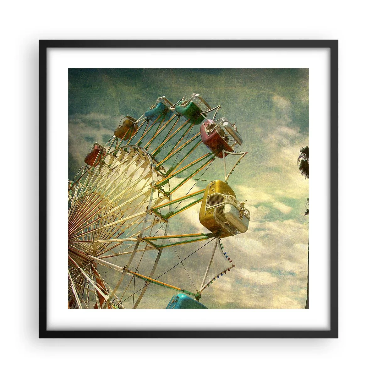 Plakat w czarnej ramie - Będzie, będzie zabawa… - 50x50 cm