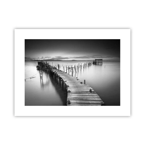 Plakat - Spokój zapomnianego brzegu - 40x30 cm