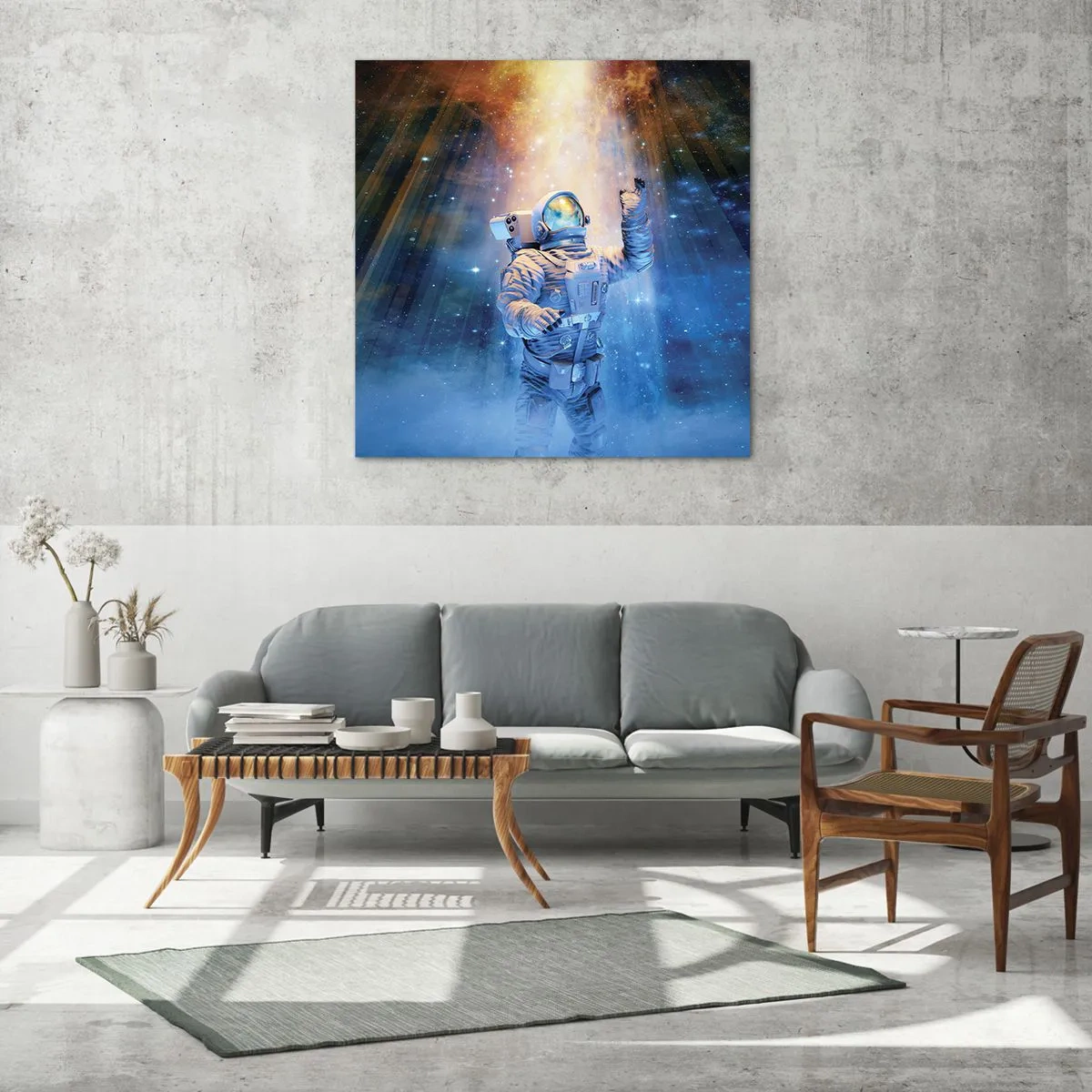 Obraz na szkle - Wreszcie u celu - 70x70 cm