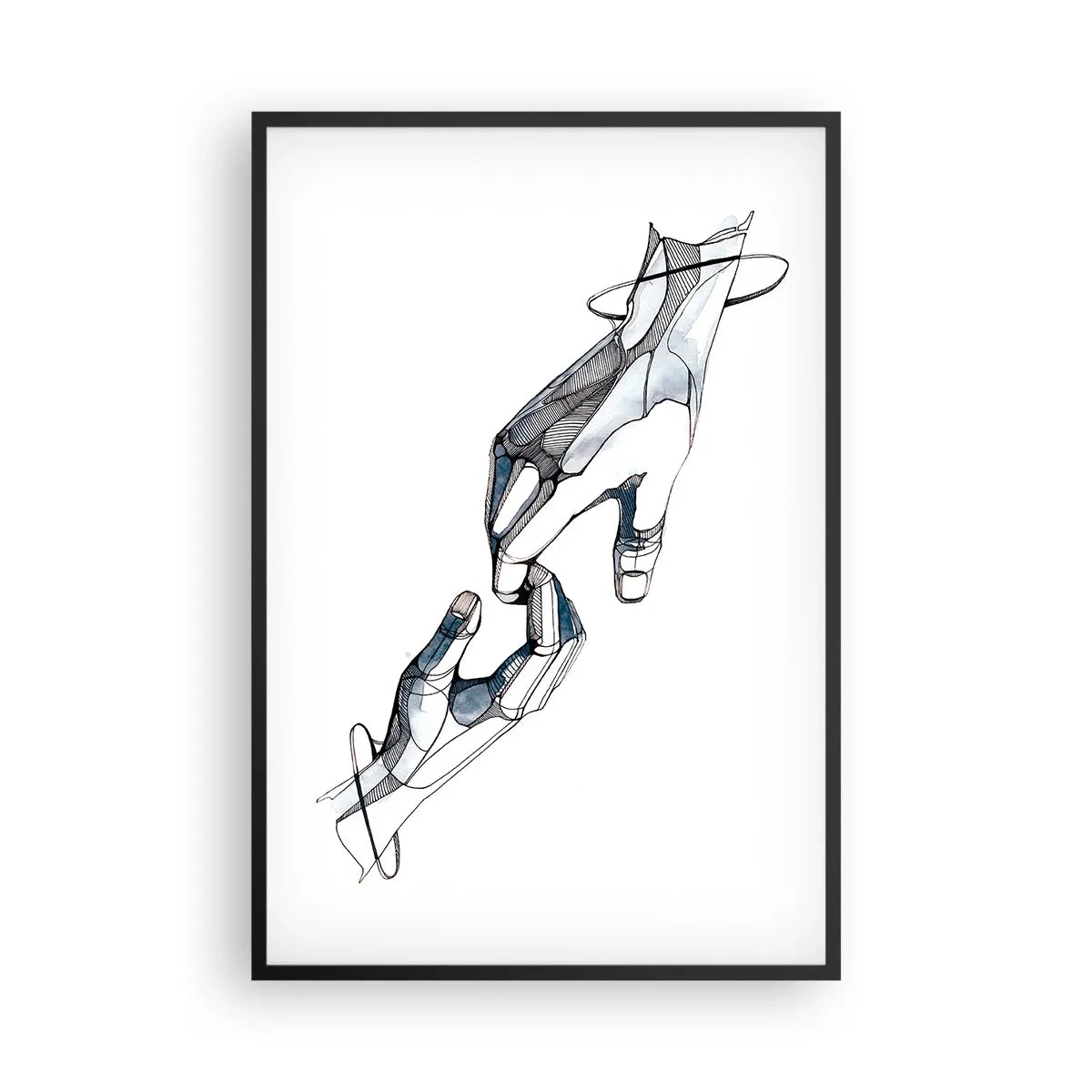 Plakat w czarnej ramie - Dobry gest - 61x91 cm