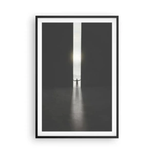 Plakat w czarnej ramie - Krok do jasnej przyszłości - 61x91 cm