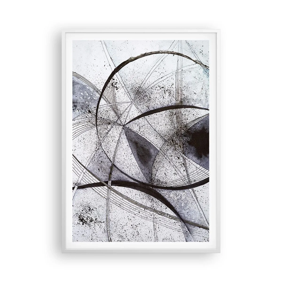 Plakat w białej ramie - Futurystyczna fantazja - 70x100 cm