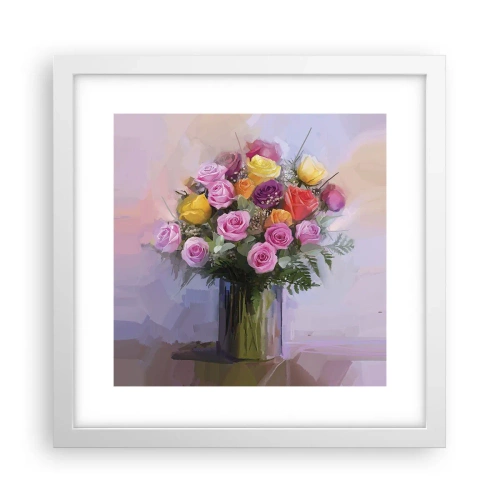 Plakat w białej ramie - Zatrzymane piękno - 30x30 cm