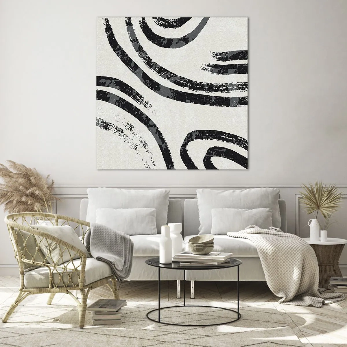 Obraz na szkle - W pół zatrzymany - 70x70 cm