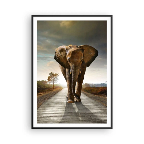 Plakat w czarnej ramie - I wcale nie w składzie porcelany - 70x100 cm