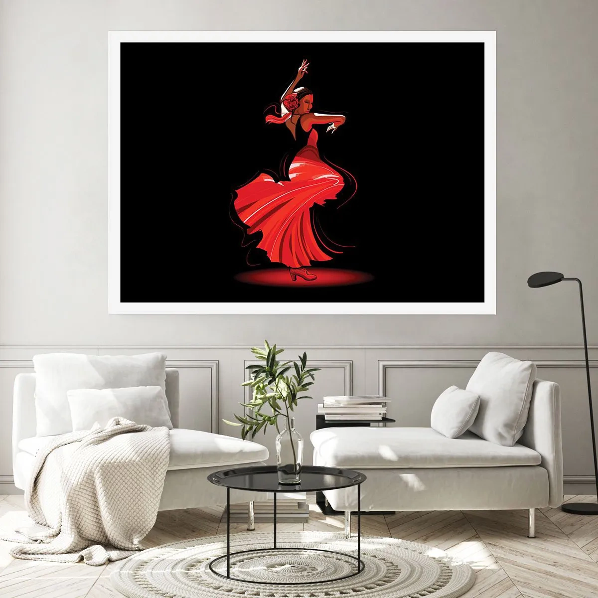 Plakat - Ognisty duch flamenco - 50x40 cm