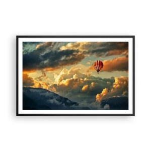 Plakat w czarnej ramie - Lecę, bo chcę - 91x61 cm