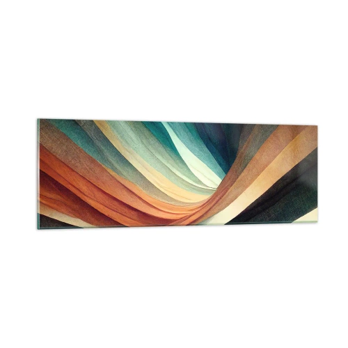 Obraz na szkle - Utkane z barw - 90x30 cm
