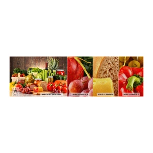 Fototapeta Próbka Premium Sand - Wędzone, pieczone, marynowane - Gastronomia, Warzywa, Owoce - 100x30 cm