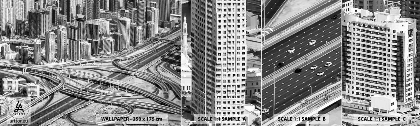 Fototapeta Próbka Samoprzylepna Deluxe Sticker - Dubaj – miasto niemożliwe - Miasto, Architektura, Metropolia - 100x30 cm