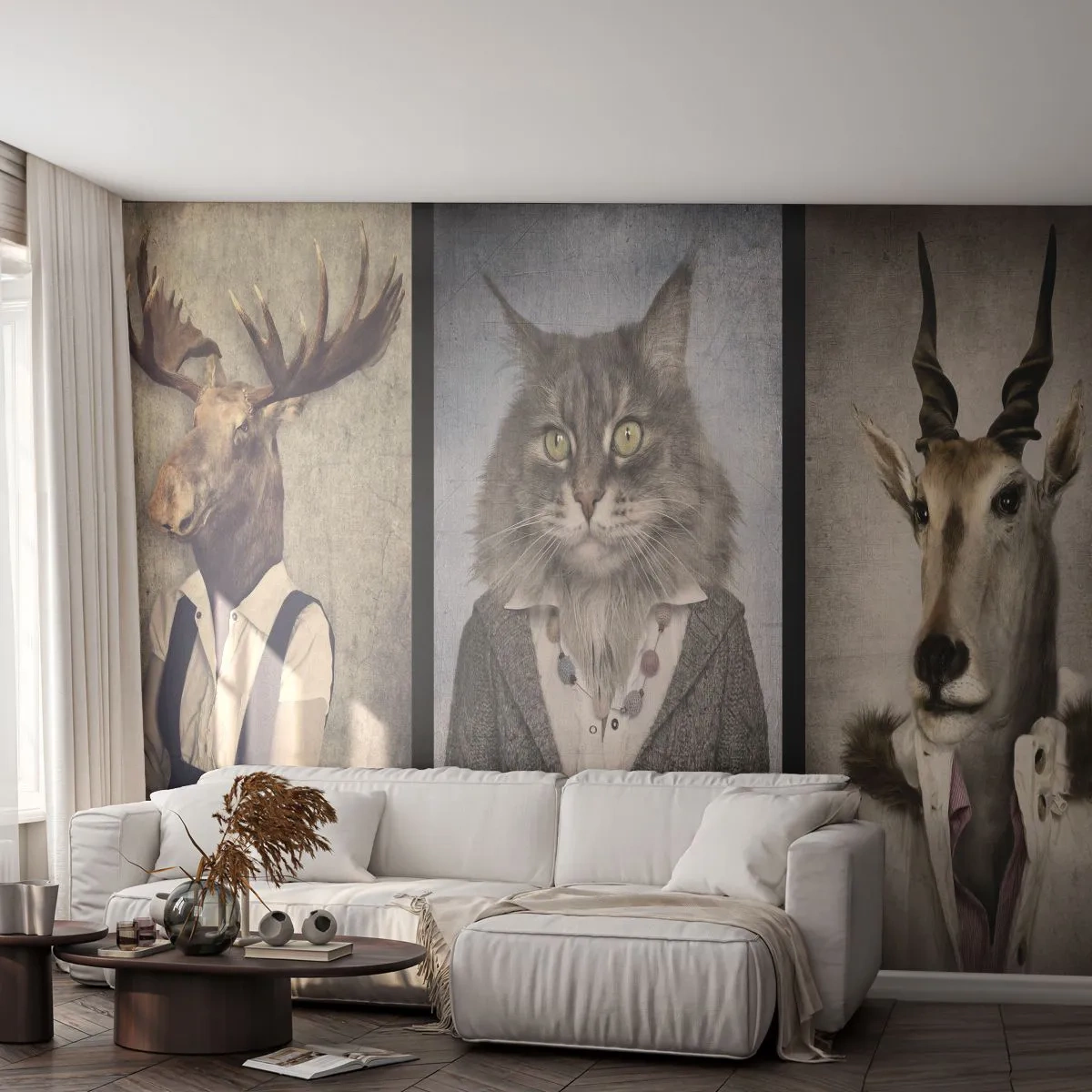 Fototapeta Samoprzylepna Deluxe Sticker - Futra znów w modzie - Abstrakcja, Fantasy, Łoś - 250x175 cm