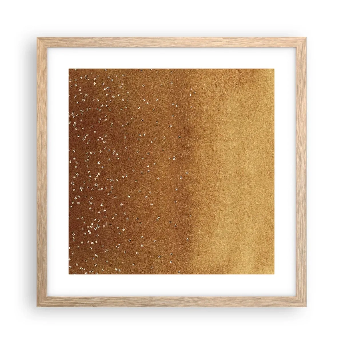 Plakat w ramie jasny dąb - Narodziny światła - 40x40 cm