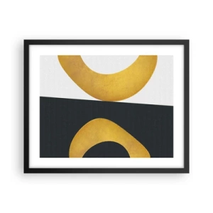 Plakat w czarnej ramie - Po pierwsze: złoto - 50x40 cm