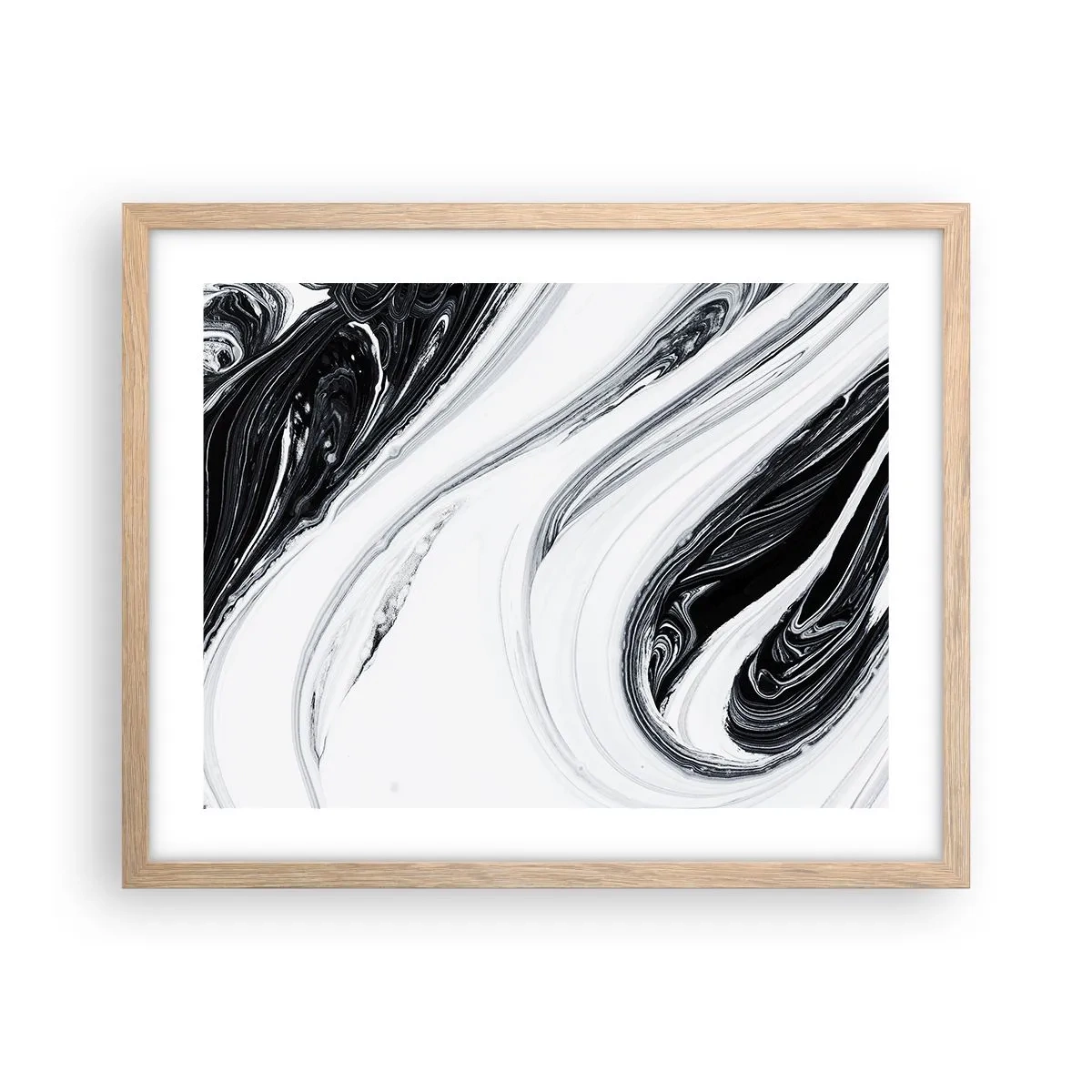 Plakat w ramie jasny dąb - Połączenie przeciwieństw - 50x40 cm