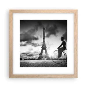 Plakat w ramie jasny dąb - Tęsknota do Belle Epoque - 30x30 cm