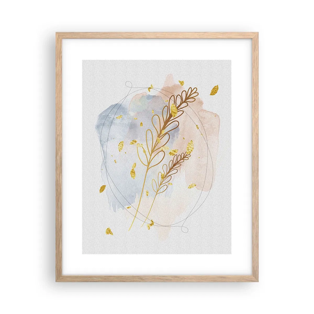 Plakat w ramie jasny dąb - Złoty podmuch - 40x50 cm