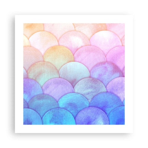 Plakat - Perłowa łuska - 50x50 cm