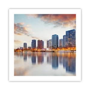 Plakat - Monumentalny spokój Paryża - 50x50 cm