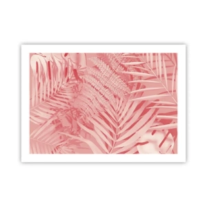 Plakat - Różowy koncept - 70x50 cm