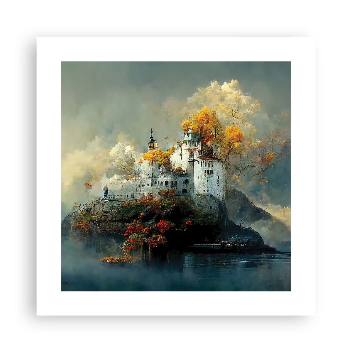 Plakat - Początek romantycznej opowieści - 40x40 cm