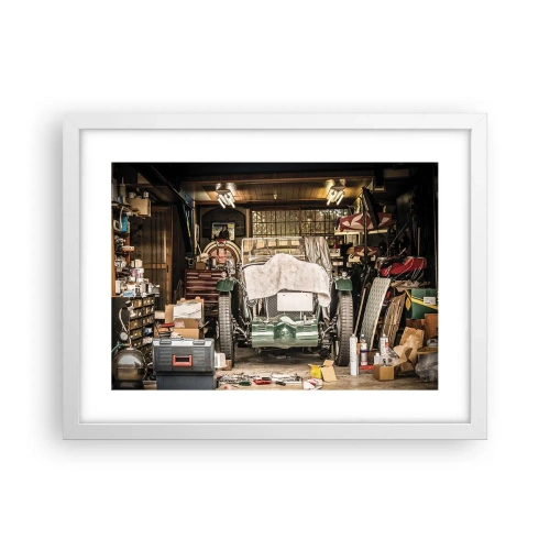 Plakat w białej ramie - Powrót do przeszłości - 40x30 cm