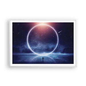 Plakat w białej ramie - Już tu są… - 100x70 cm