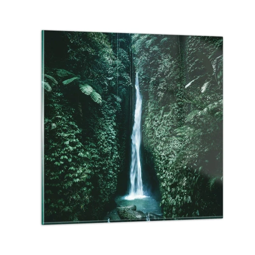Obraz na szkle - Tropikalny zdrój - 60x60 cm