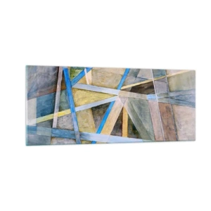 Obraz na szkle - Na wprost czy na skos? - 100x40 cm
