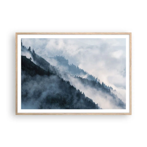 Plakat w ramie jasny dąb - Mistyka gór - 100x70 cm
