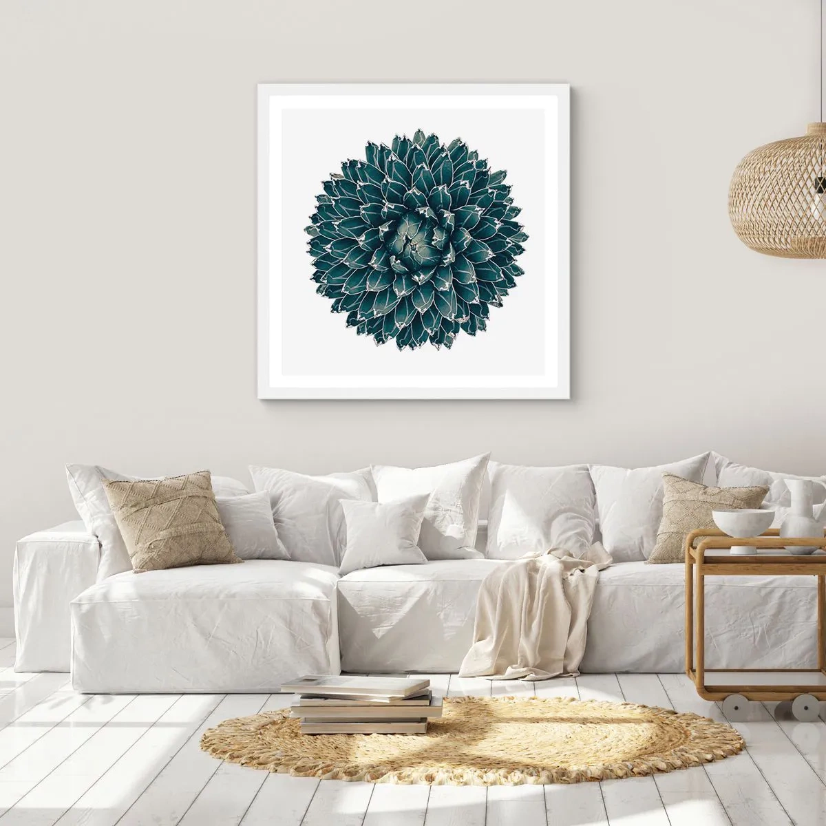 Plakat w białej ramie - Gwiazda pustyni - 40x40 cm