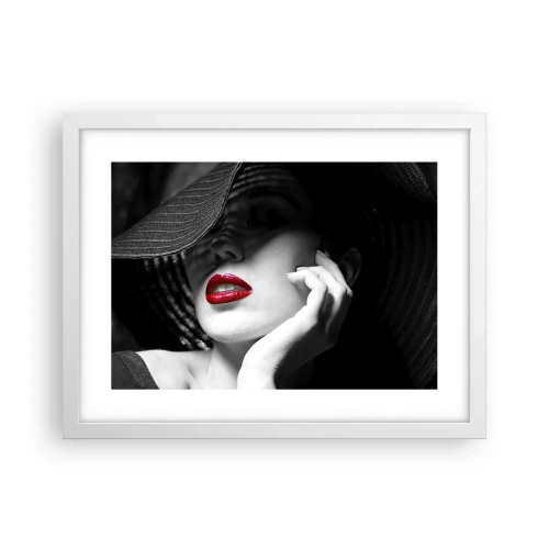 Plakat w białej ramie - Studium w szkarłacie - 40x30 cm