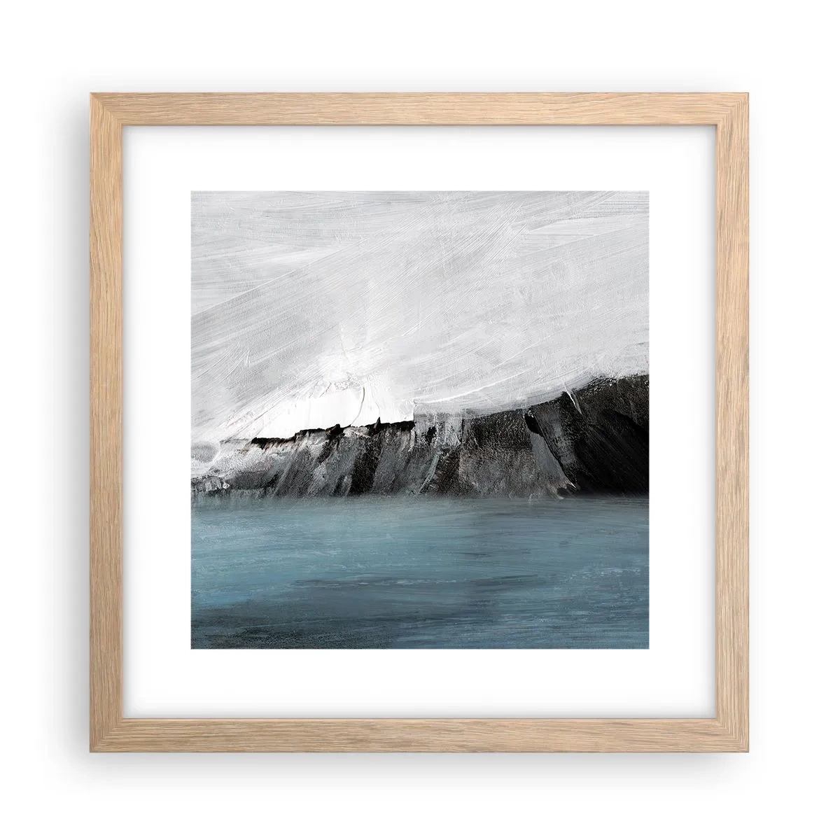 Plakat w ramie jasny dąb - Woda – ziemia: starcie żywiołów - 30x30 cm