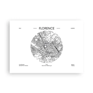 Plakat - Anatomia Florencji - 70x50 cm