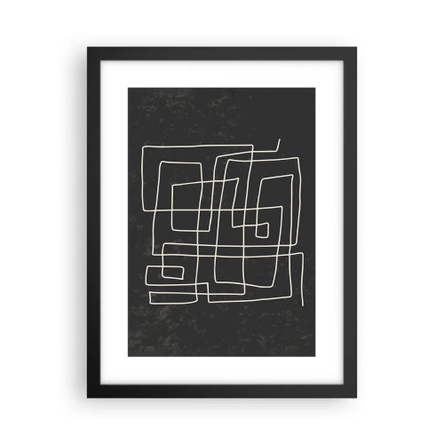 Plakat w czarnej ramie - Nie taki prosty - 30x40 cm