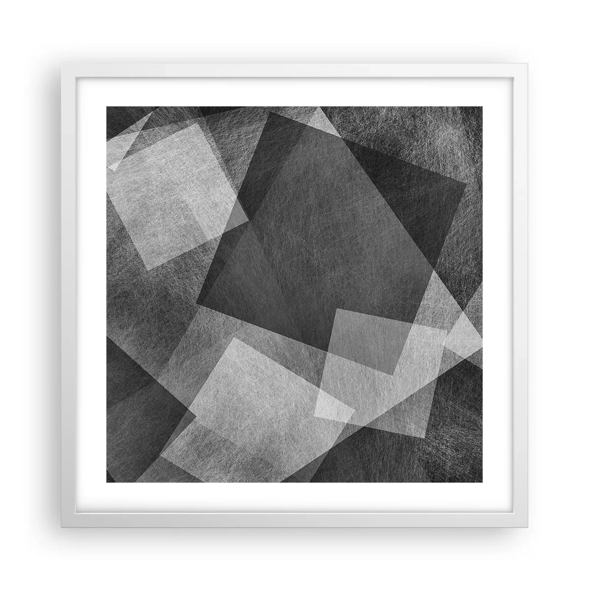 Plakat w białej ramie - Odwieczny symbol trwałości i porządku - 50x50 cm