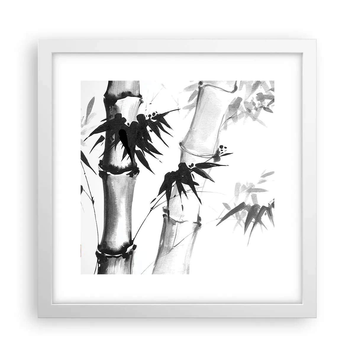 Plakat w białej ramie - Zbliżenie na orient - 30x30 cm