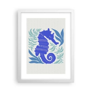 Plakat w białej ramie - Na podwodnej łące - 30x40 cm