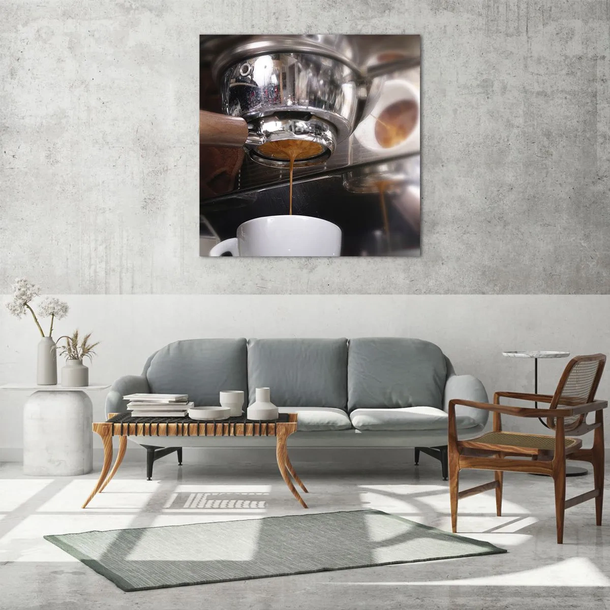 Obraz na szkle - Dobra chwila dnia - 70x70 cm