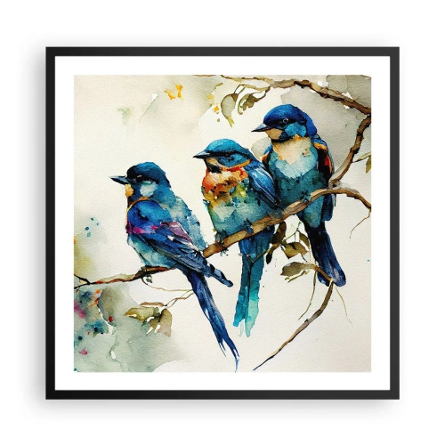 Plakat w czarnej ramie - Obraził się? - 60x60 cm